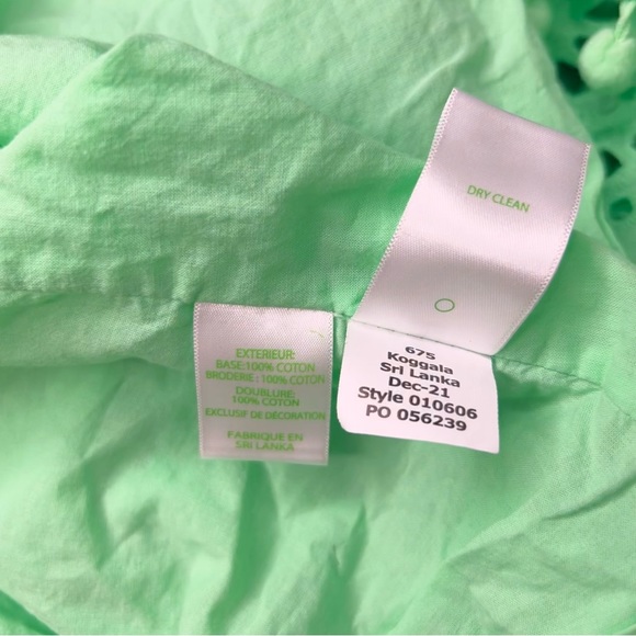 Lilly Pulitzer Bekah Eyelet Cutout Pom Pom Trim Dress - Picture 16 of 16